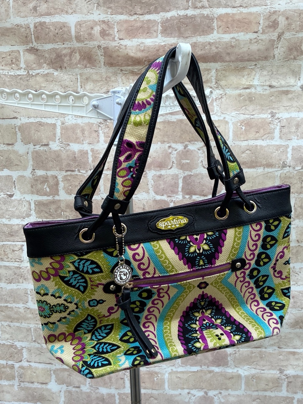 Spartina 449 Multicolor Paisley Tote purse